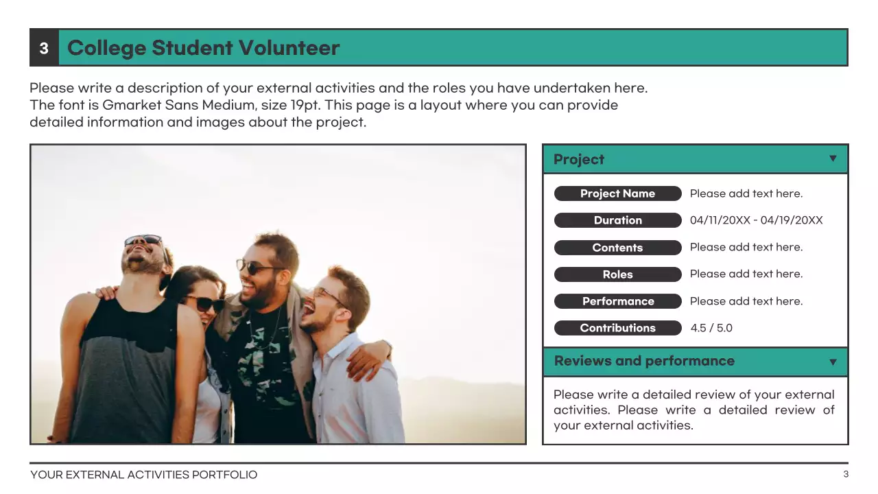 Orange Modern Activity Portfolio Resume Presentation