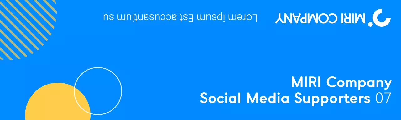 A simple concept for a company supporter's souvenir featuring blue and yellow circles.