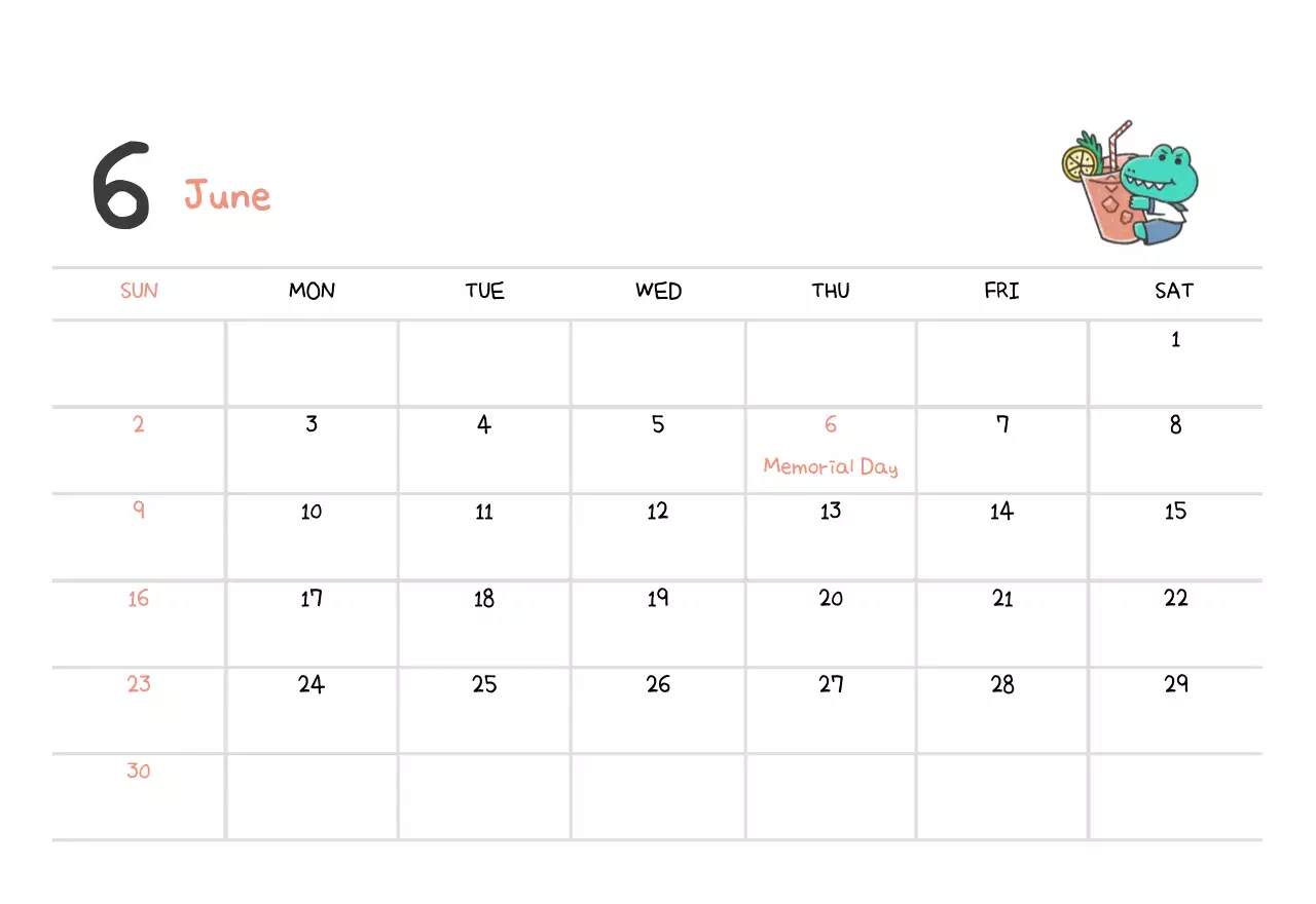 A calendar with a cute Argo illustration concept