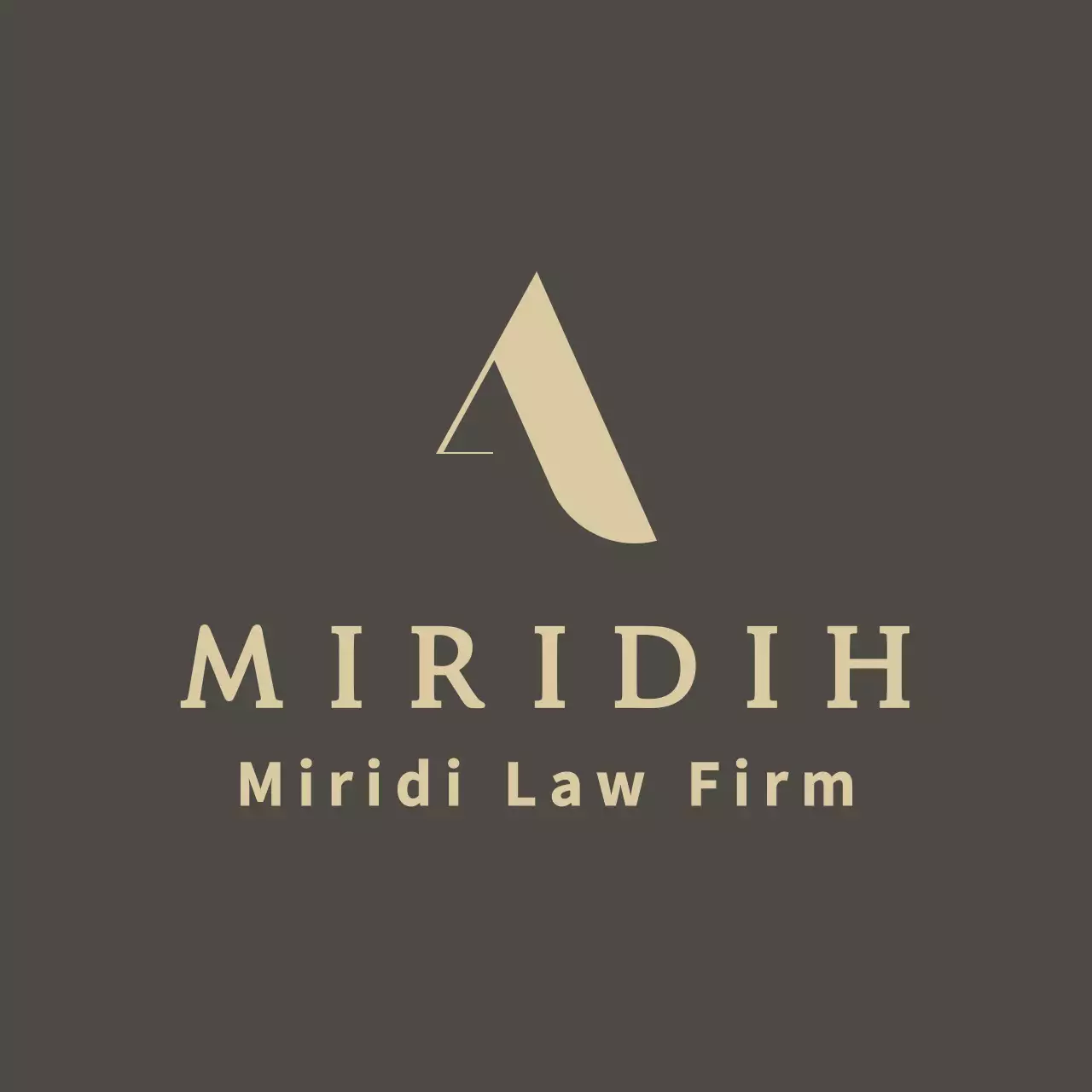 Balsa coklat yang mewah dan tampak mahal dengan logo dan nama firma hukum