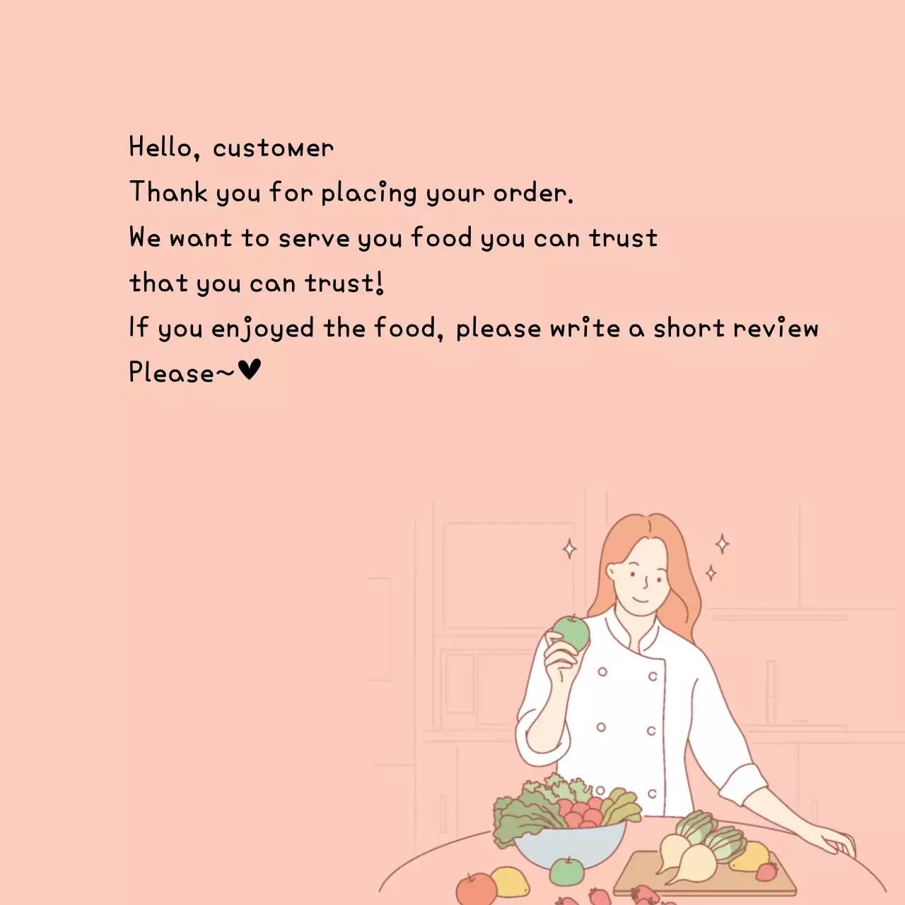 Pengiriman pesan terima kasih