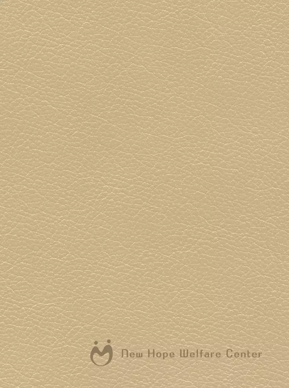 Buku harian dengan nama dan logo pusat kesejahteraan