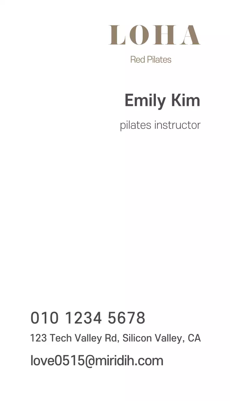 Rojapilates_Business Card