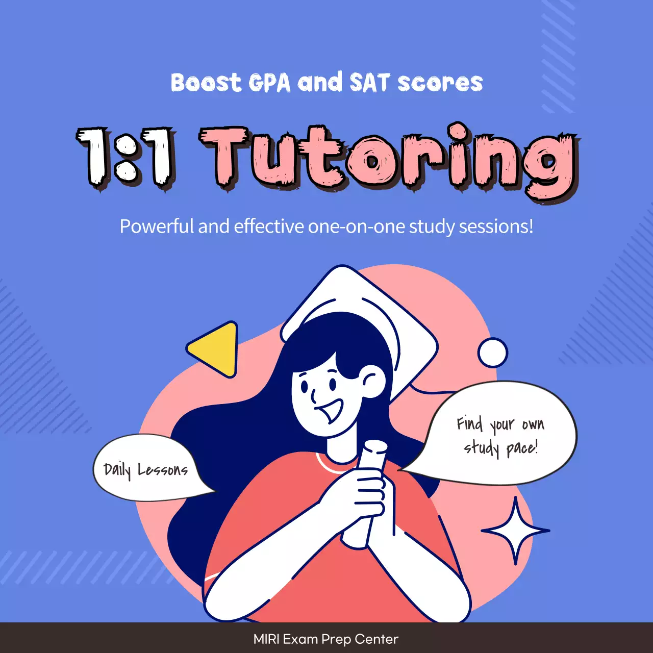 Blue Modern Exam Guide Instagram Carousel