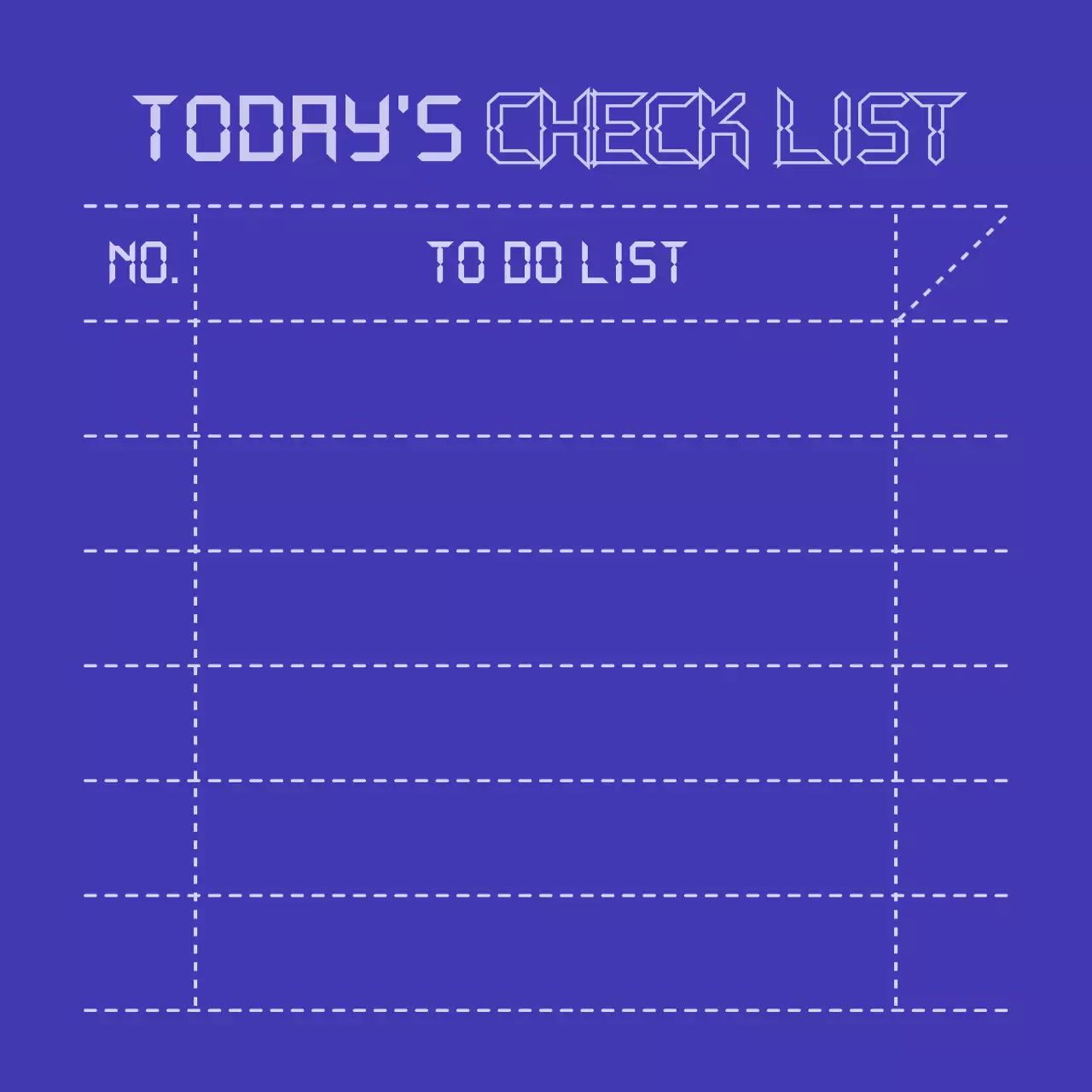 Pola konsep struk sederhana dengan warna biru tua dan ungu muda