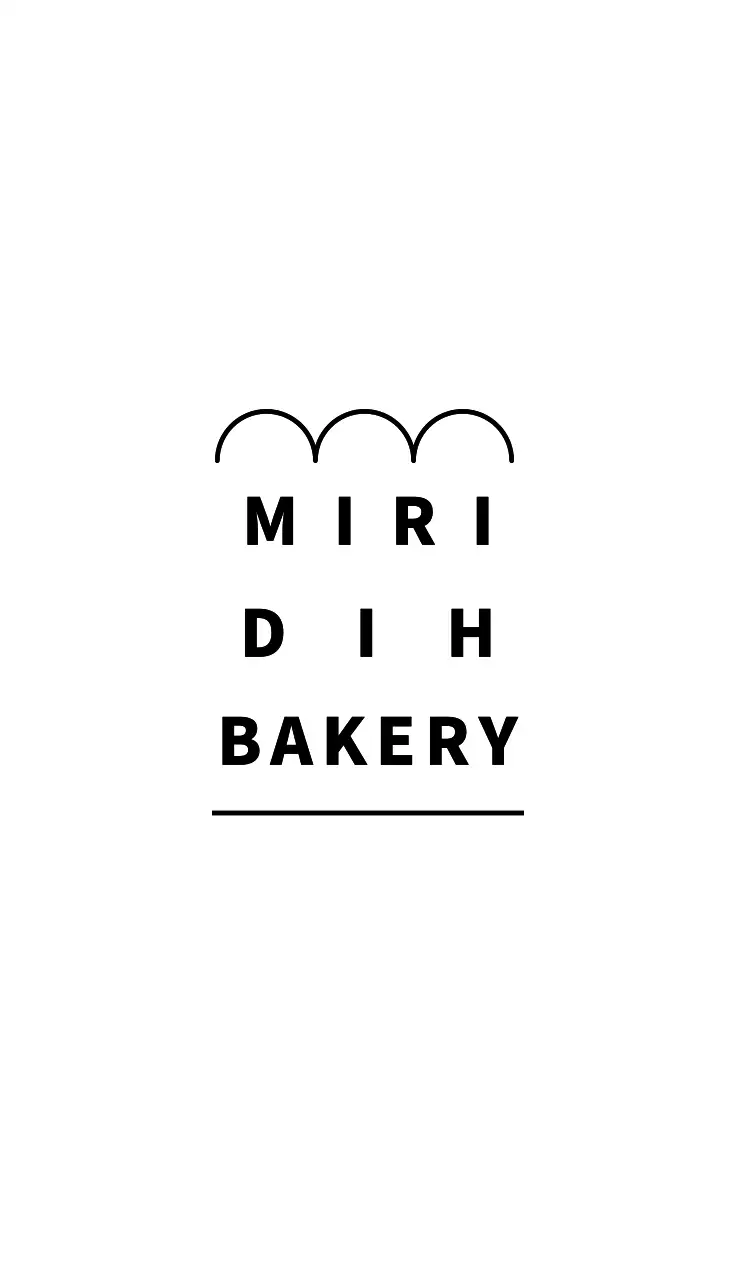 Danh thiếp tiệm bánh tối giản màu đen