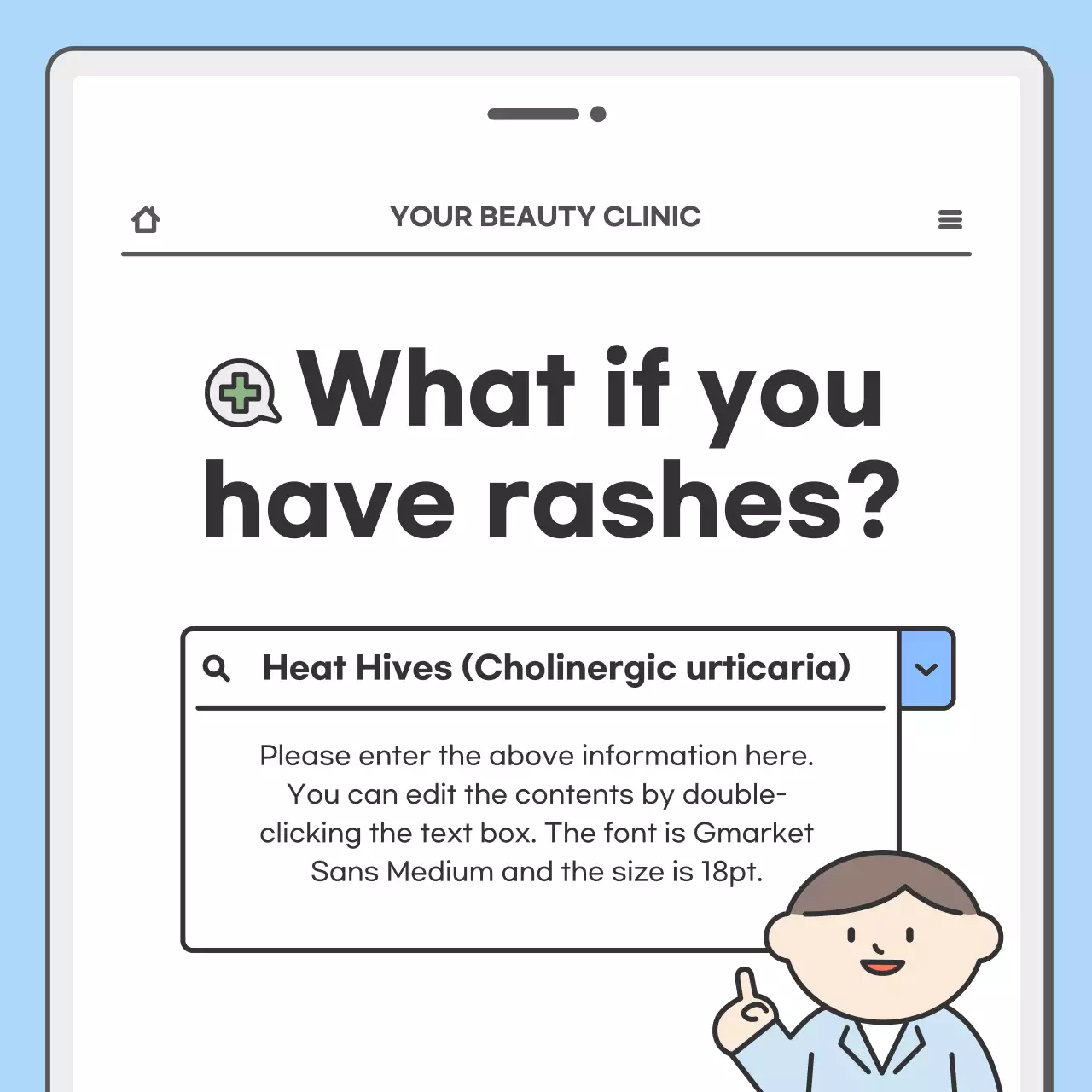 Blue Simple Medical News Announcement Instagram Carousel