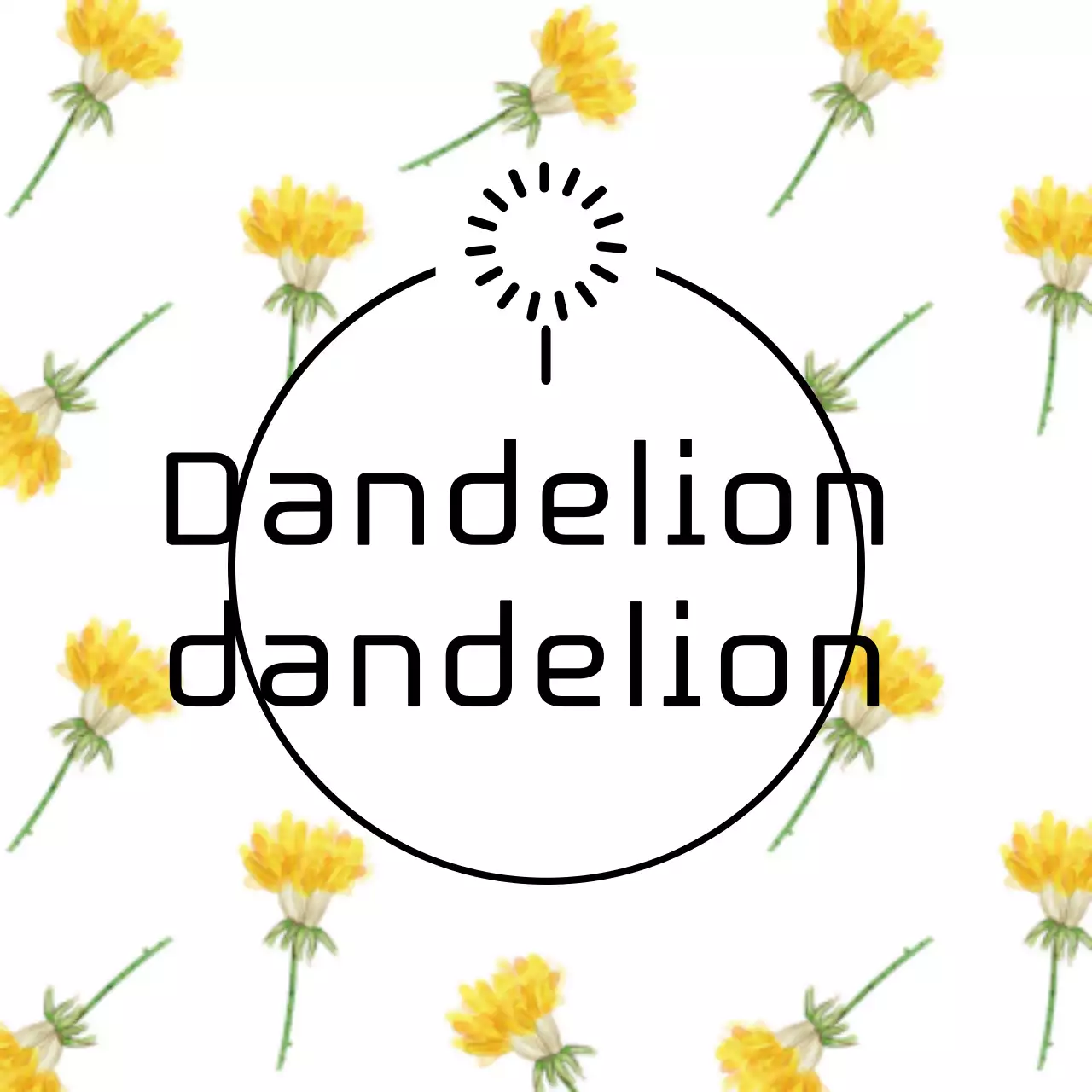 Yellow Floral Plant Invitation Banner