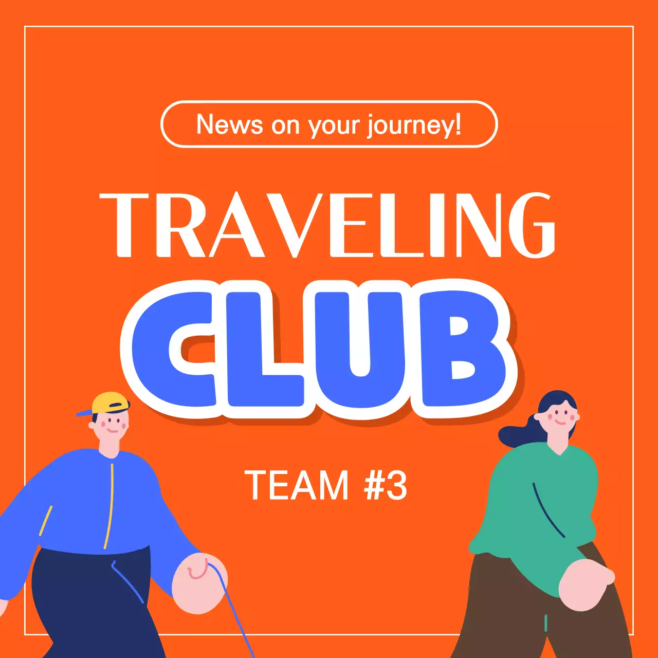 Orange Trendy Travel Promotion Instagram Carousel