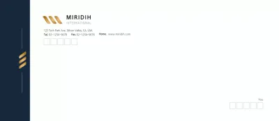 Navy Modern Corporate Colorful Envelopes