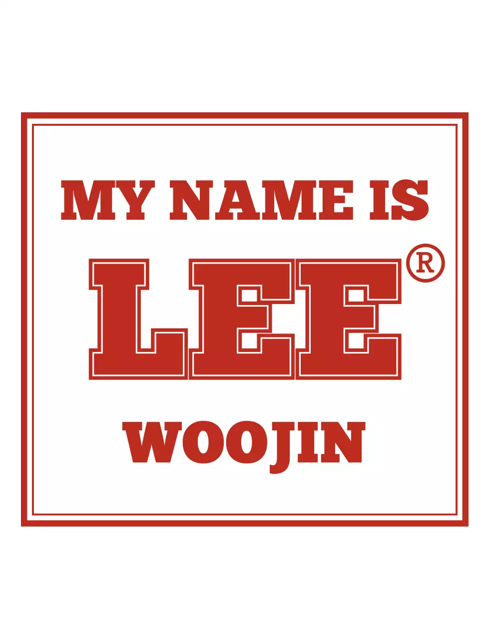 Simple and hip concept group t-shirt in red and white