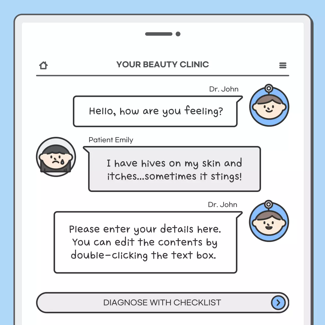 Blue Simple Medical News Announcement Instagram Carousel