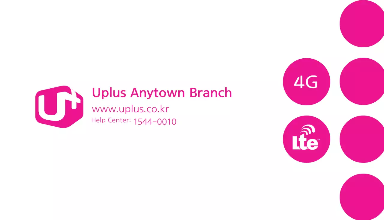 Cartão de visita de telecomunicações moderno rosa