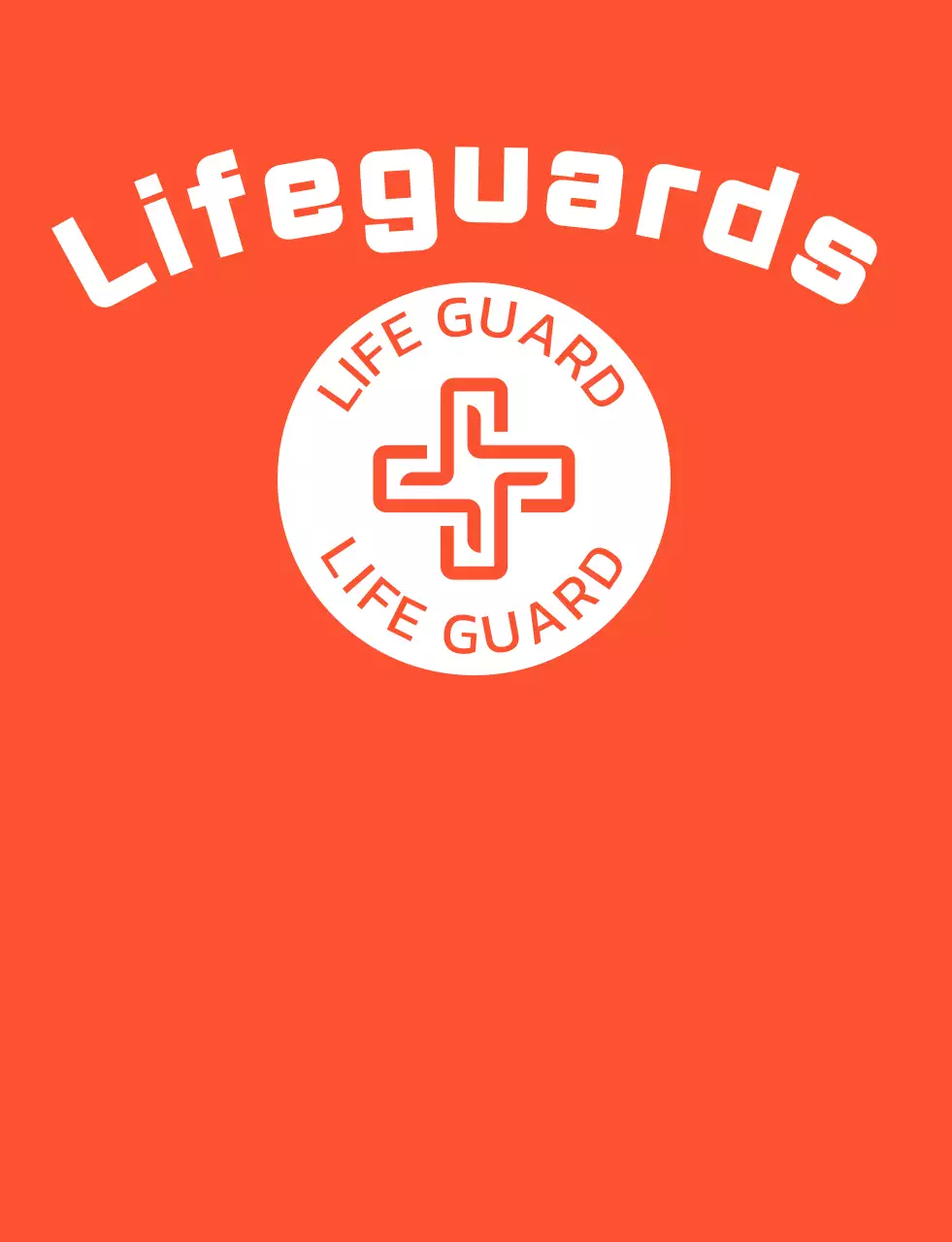 Penjaga pantai berbaju putih