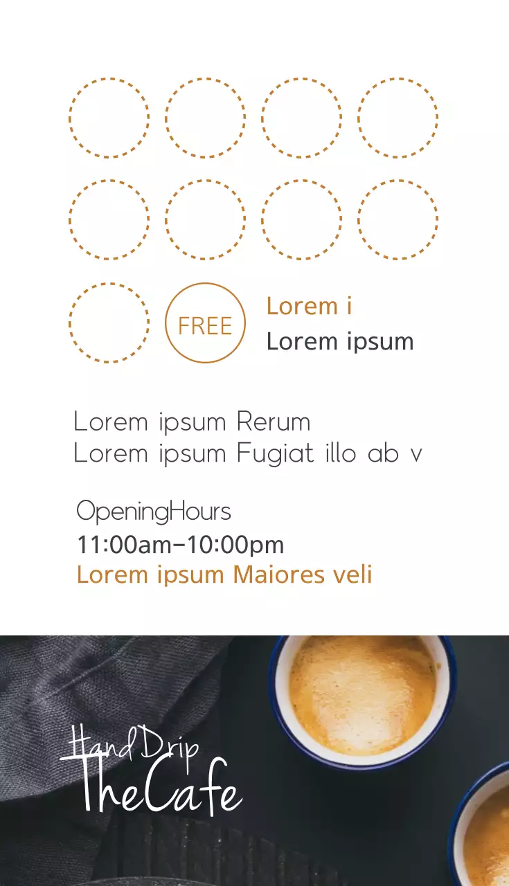 Black Minimal Coffee Promotion Business Card