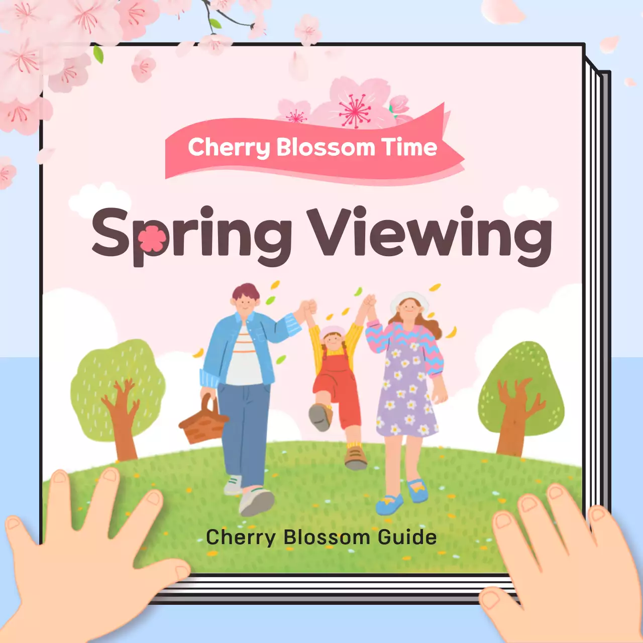 Pink Simple Spring Guide Instagram Carousel