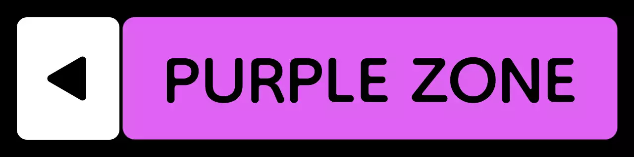 A simple zone guide with green-blue-purple color coding and triangle-square geometry.