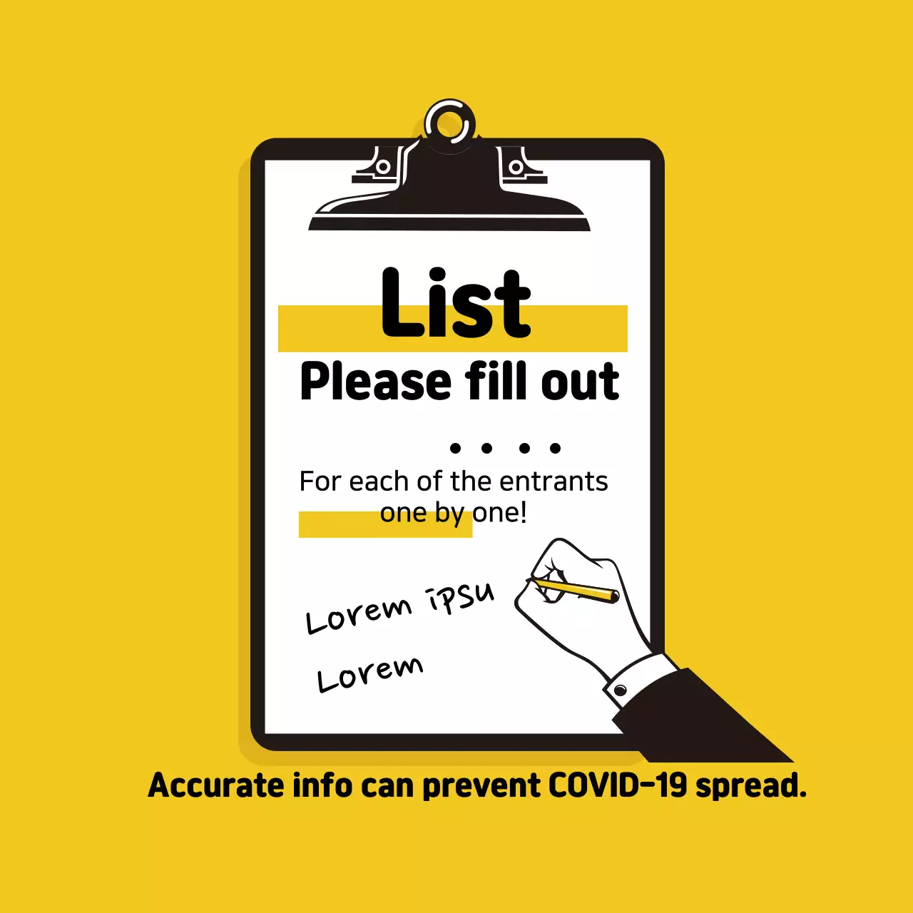 Etiquetas amarelas ilustradas de identificação do coronavírus