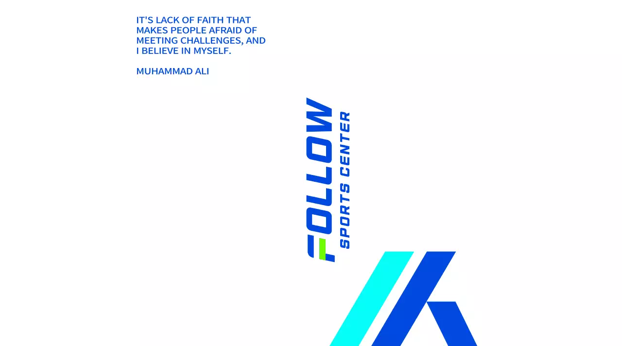 Strong, engaging design with light blue and blue gradients