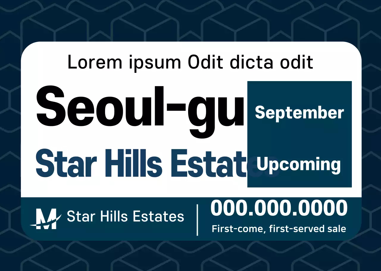 Khuyến mãi bất động sản mô hình hình học gọn gàng hải quân