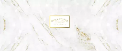 For an upscale concept cafe in gold and white