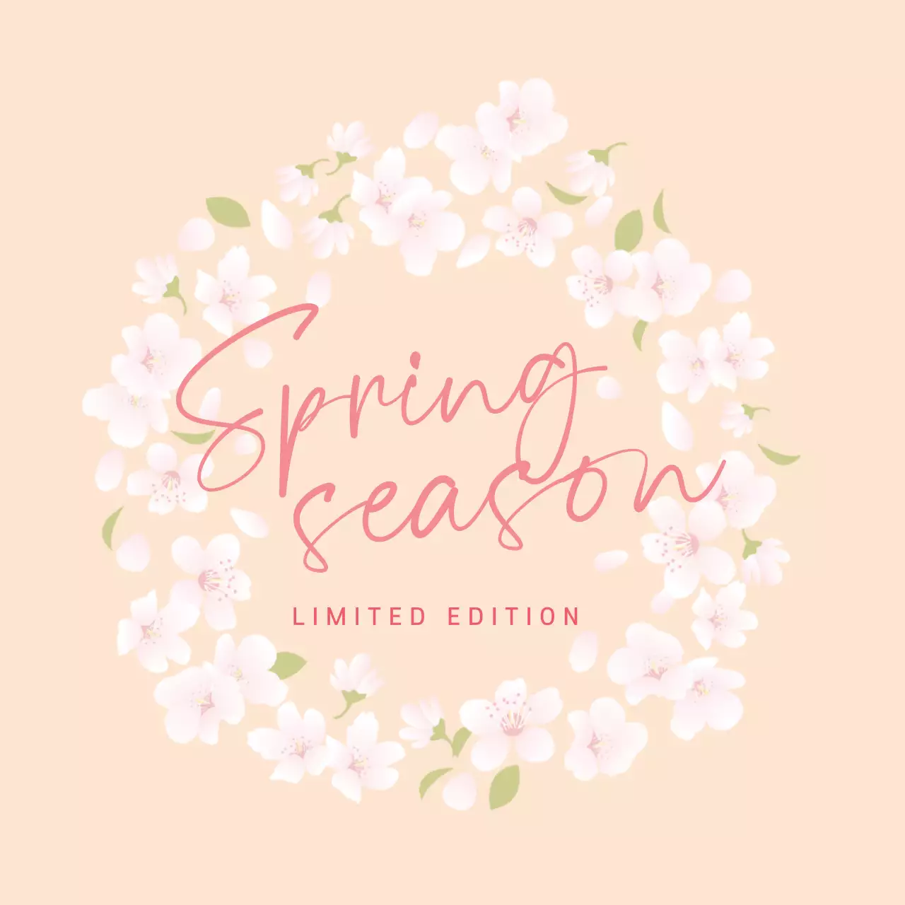 Orange Illustrated Cuteness Spring Limited Edition Label