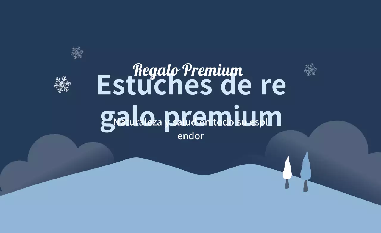 Etiqueta de regalo de invierno con ilustración azul