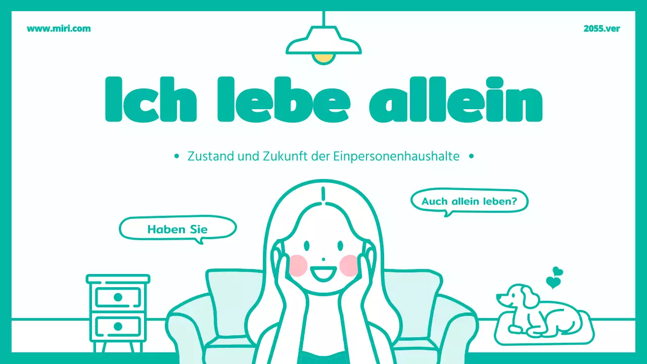 Zustand und Zukunft des niedlichen, mintfarbenen Einzelhauses