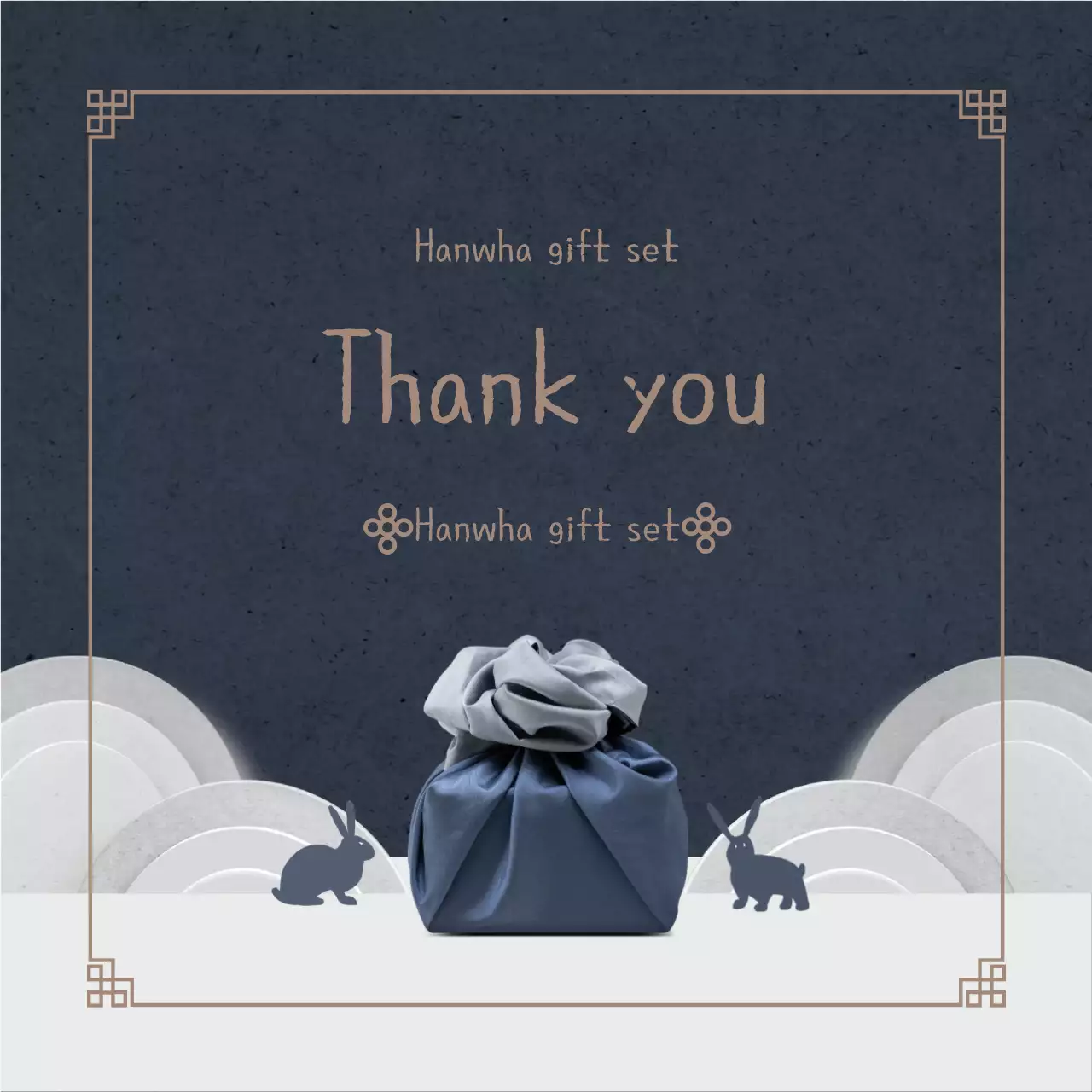 Latar belakang ilustrasi ilustrasi biru laut ucapan terima kasih