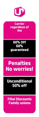 Banner promocional de transportadora moderna rosa