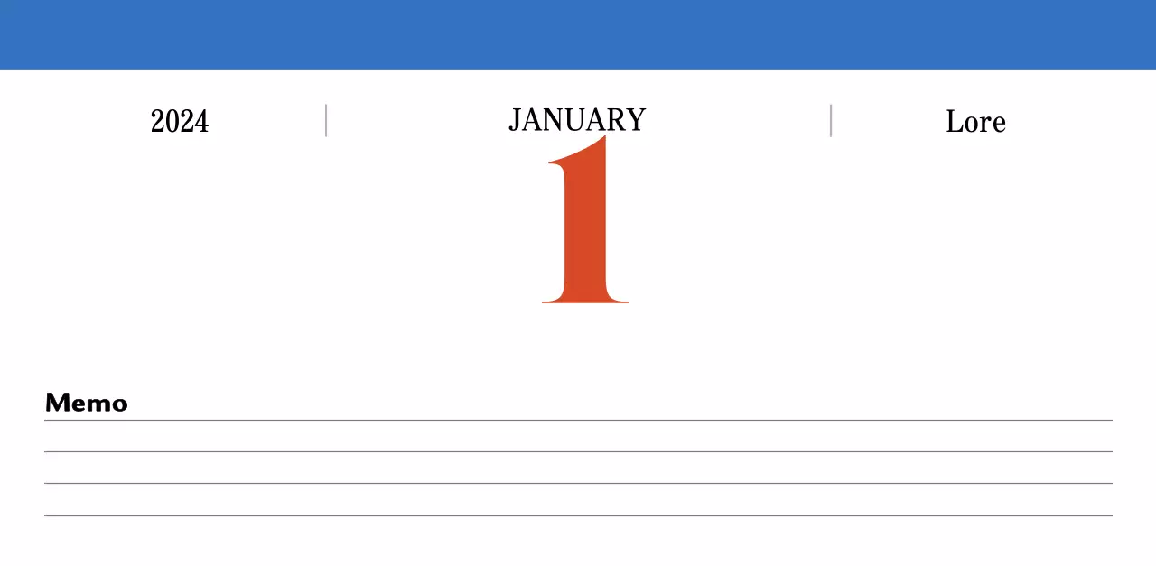 Lịch ký ức Cupsep cổ điển màu đỏ và xanh