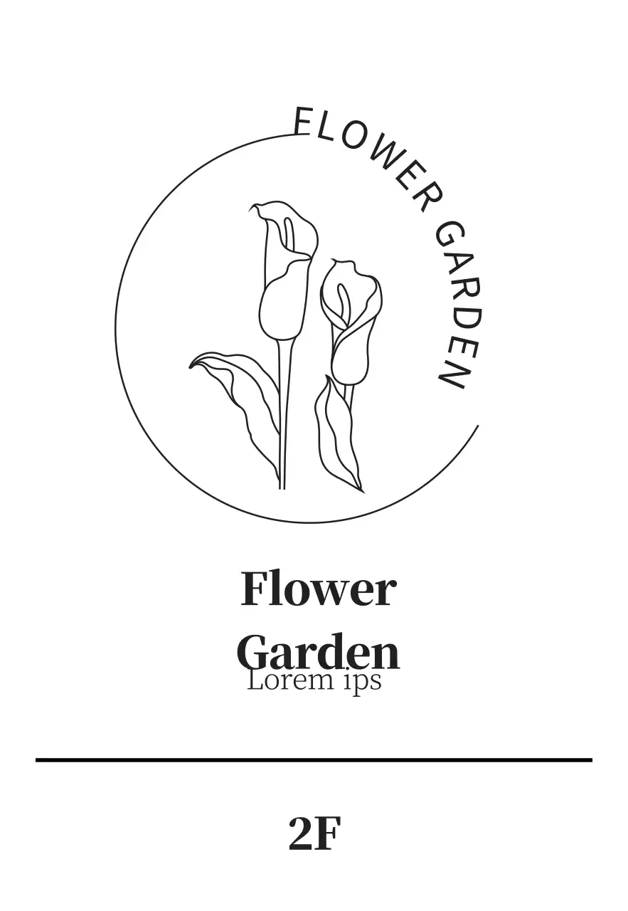 Simple Flower Shop Logo