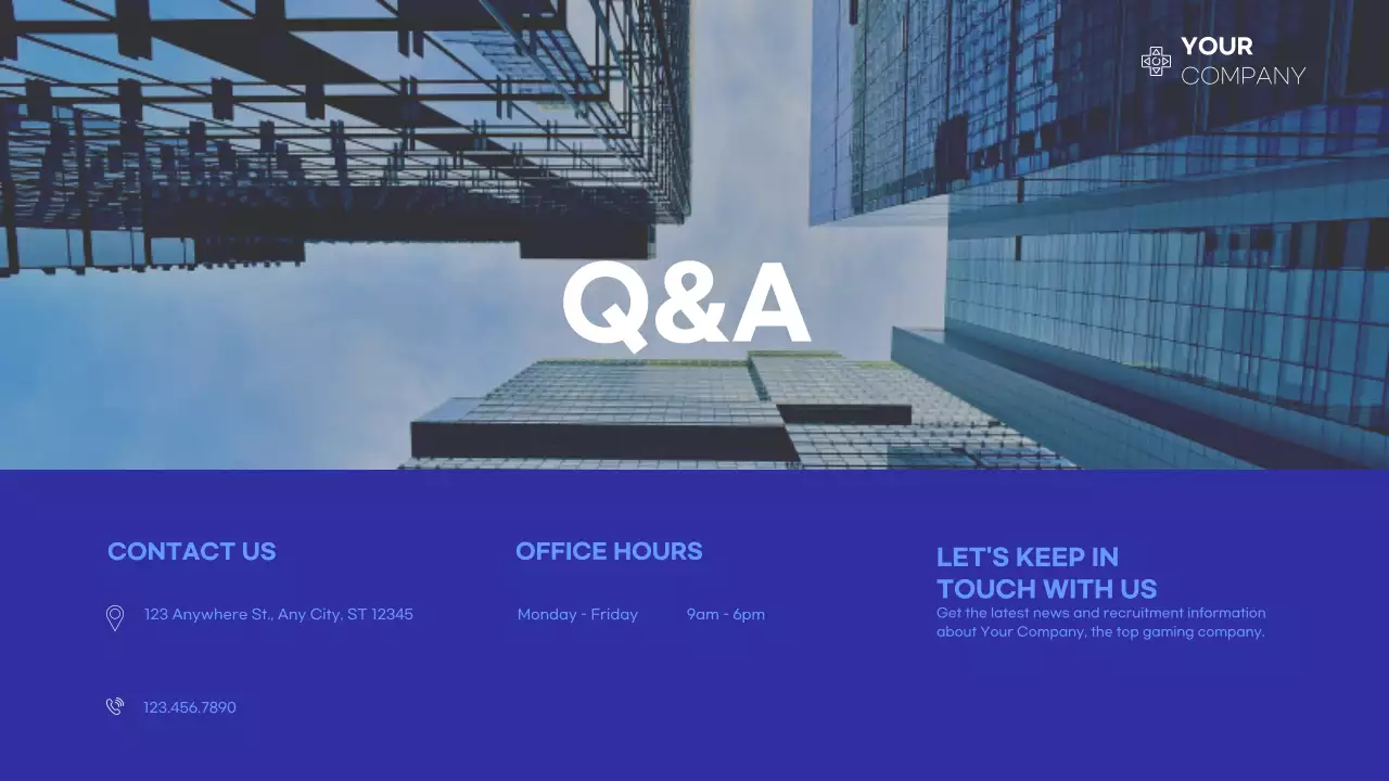 Blue Modern Career Presentation