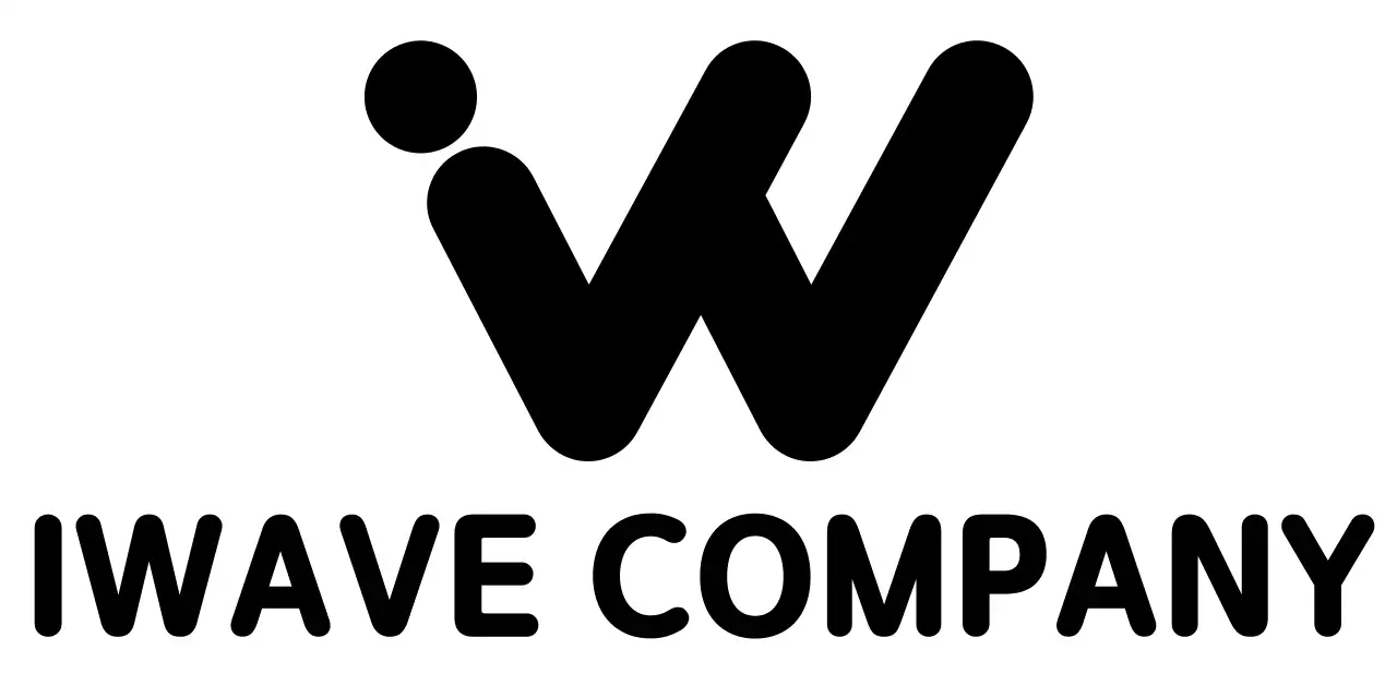 Company logo with a simple black alphabet symbol