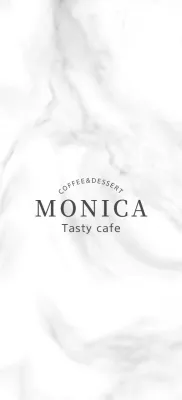 Simple, clean style in black to promote a cafe