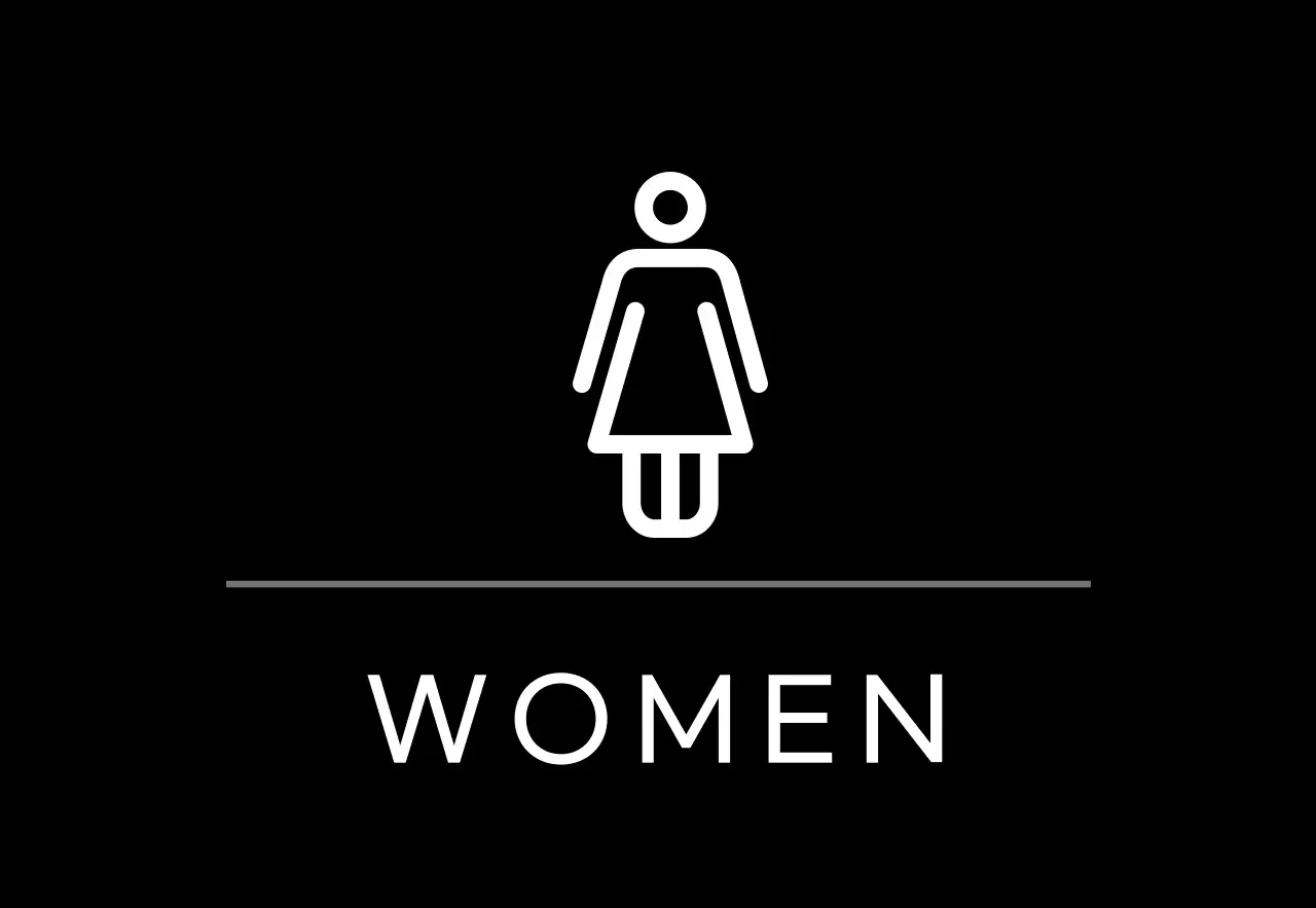 Black simple signage