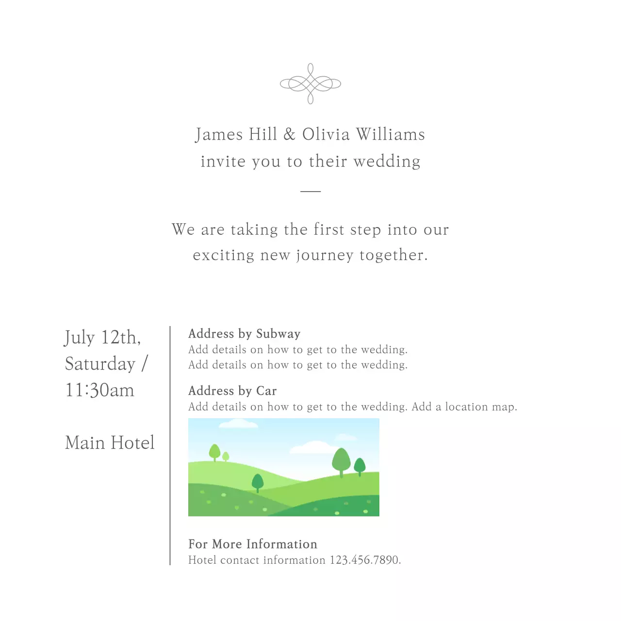 White Elegant Wedding Invitation Instagram Post