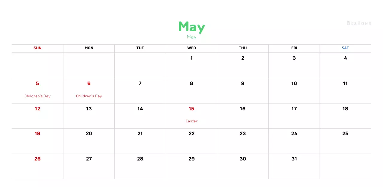 New Year's calendar with a warm, illustrated feel