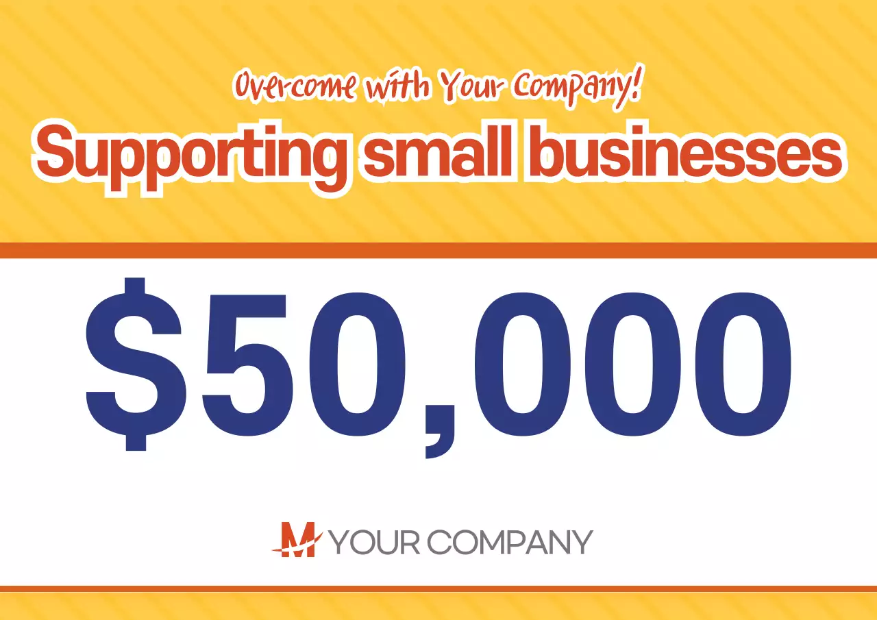 Orange Modern Business Promotion Poster