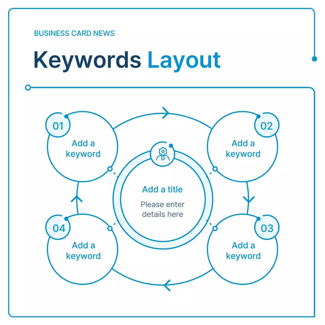 A guide to white and blue geometry for corporate newsletters