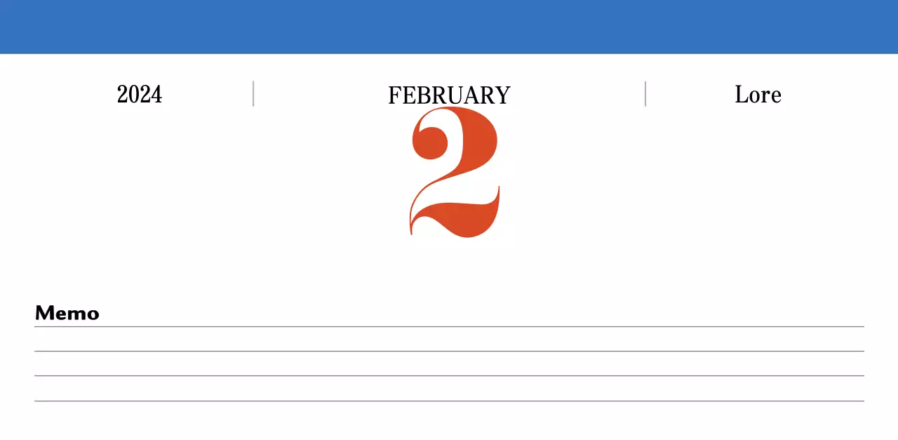 Lịch ký ức Cupsep cổ điển màu đỏ và xanh