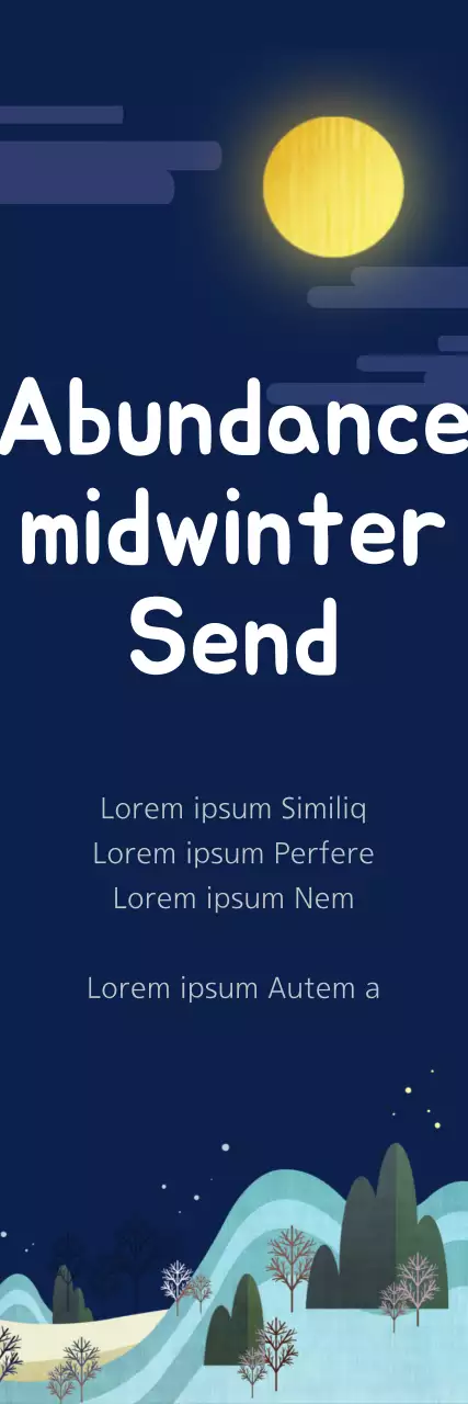 Faixa de anúncio tradicional de inverno da Marinha