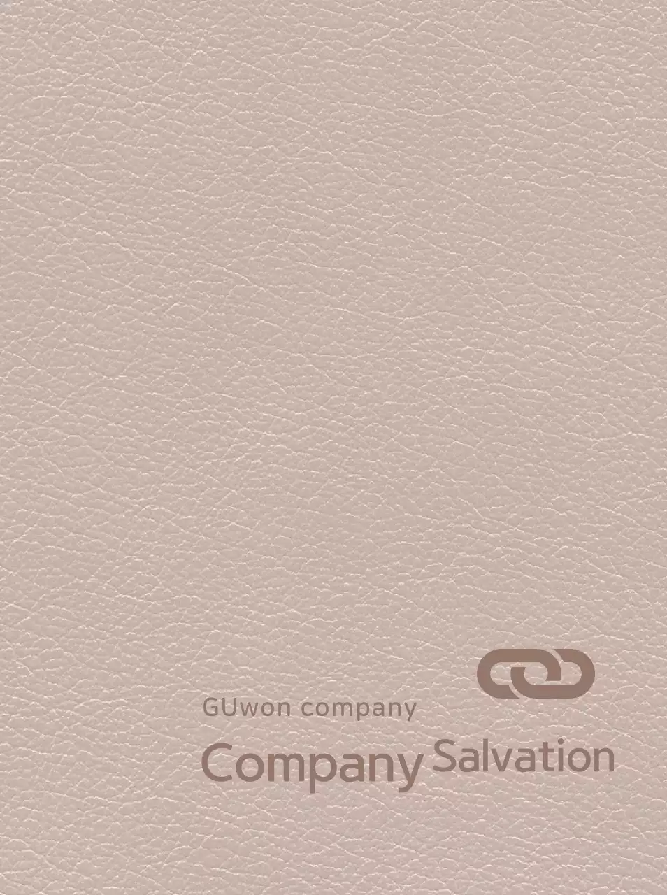 Sampul buku harian dengan logo perusahaan