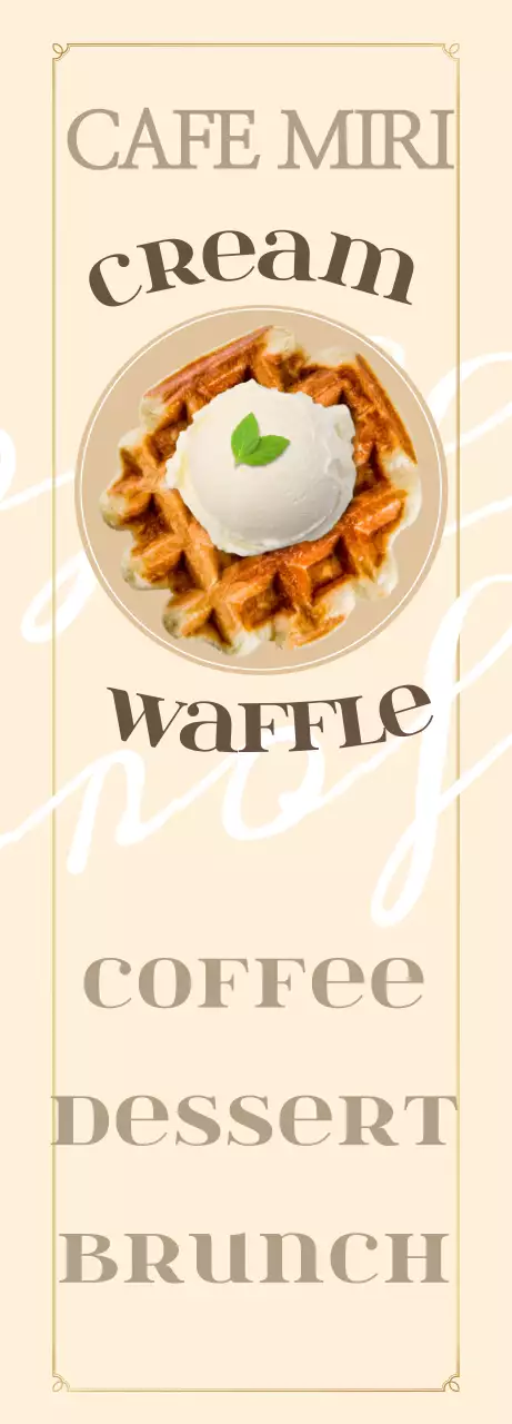 Apresentação de um menu de café emocional em bege e castanho