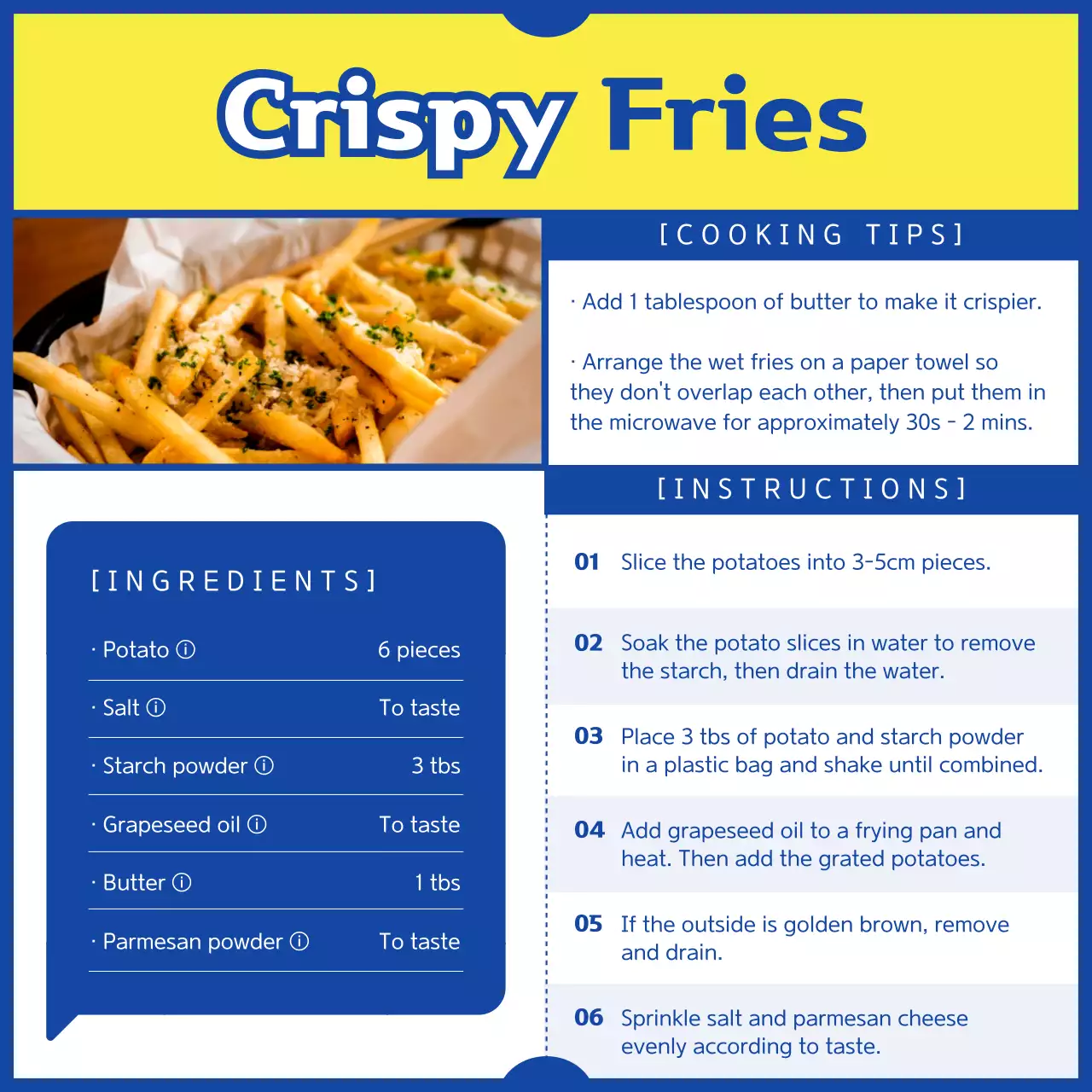 Yellow Trendy Potato Recipe Promotion Instagram Carousel