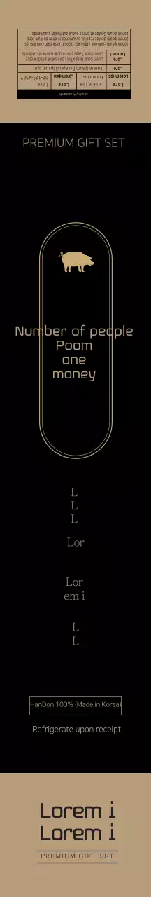 Set Hadiah Handon Mewah Emas Hitam Mewah