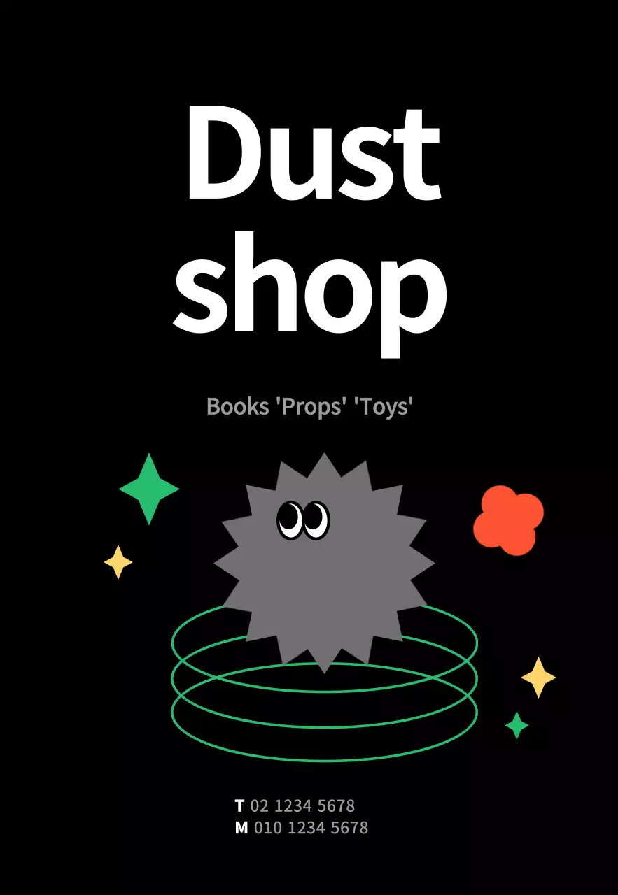 Black Cute Graphic General Store Sign