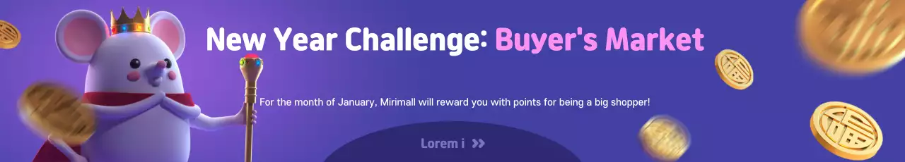 Banner de promoção de compras da moda roxa