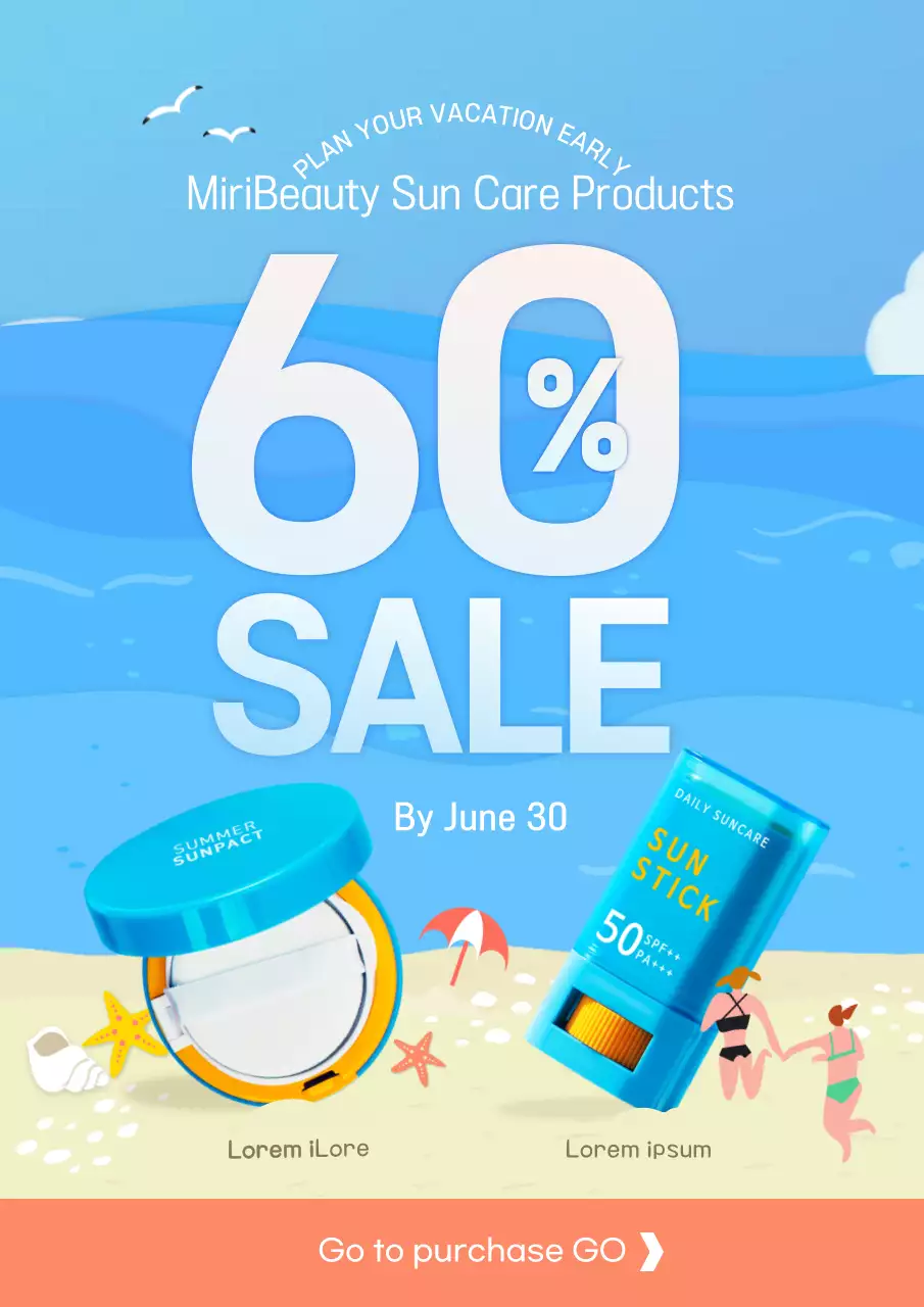 light blue cool summerillustration summerproduct sale popup