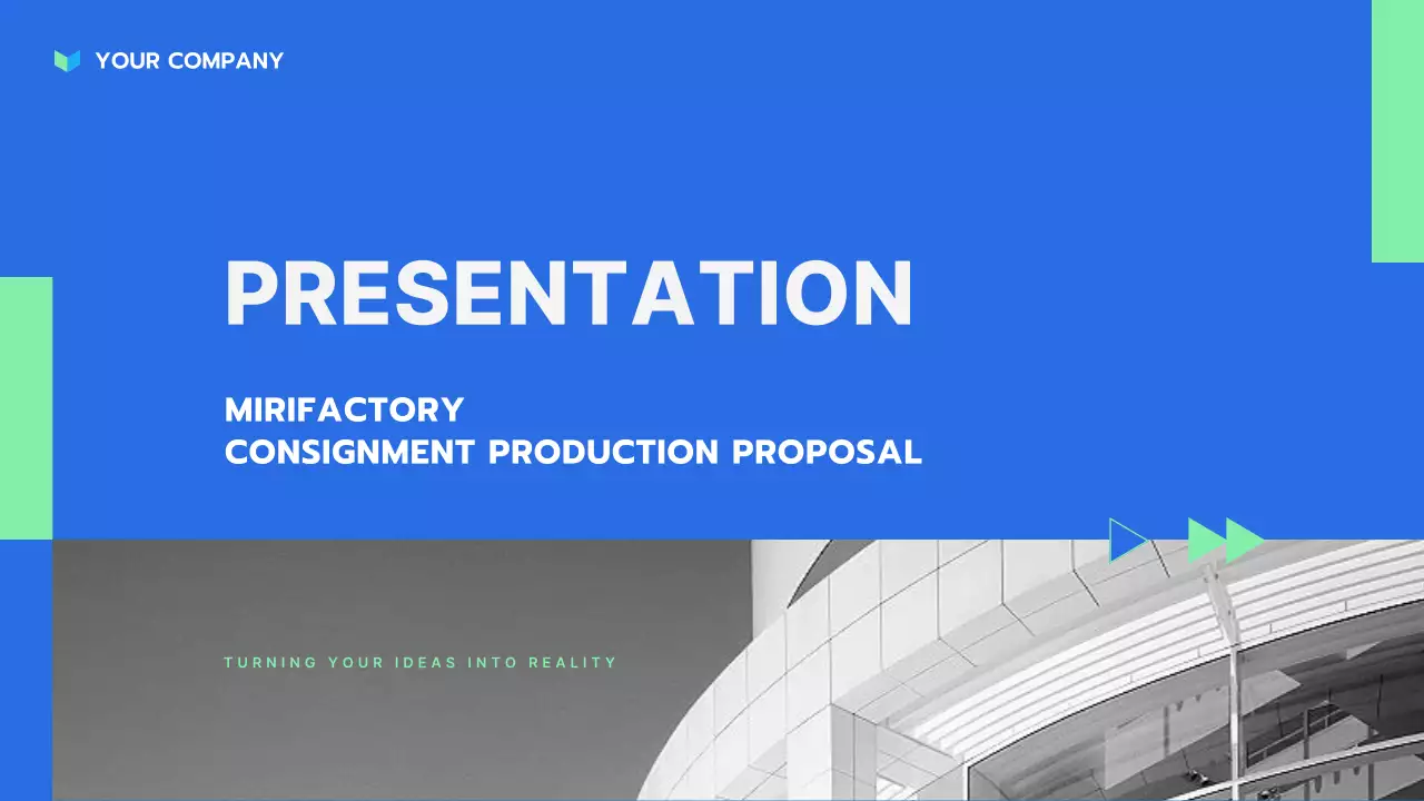 Blue Modern Consignment Presentation